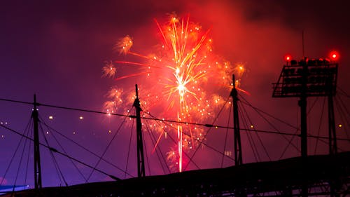 Foto De Fuegos Artificiales Durante La Noche