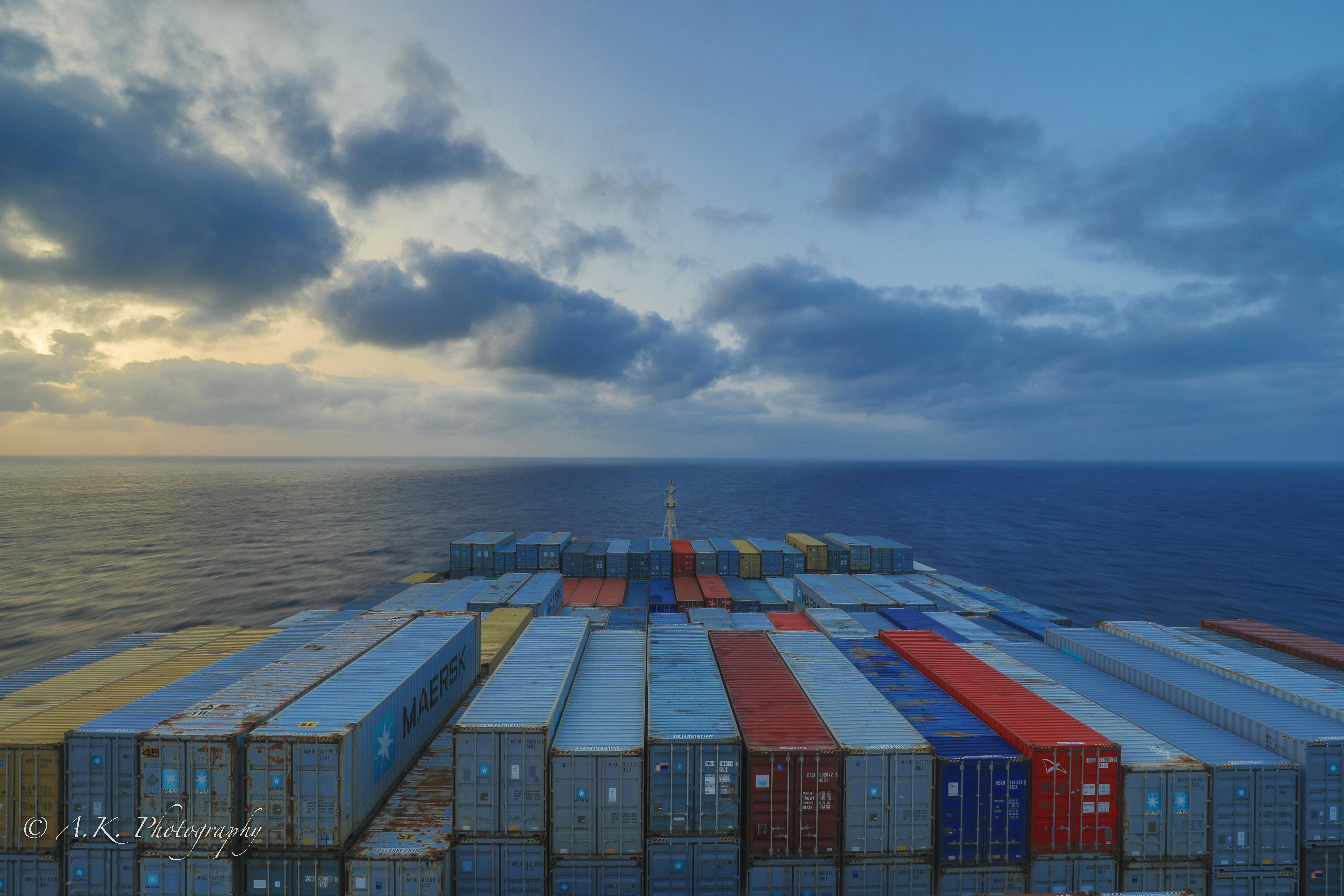 Free stock photo of Maersk Line one of the largest ship