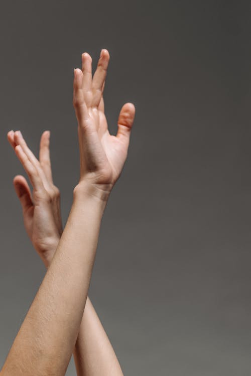 Persons Hand Doing Peace Sign