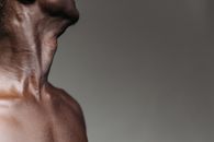 Close-up Shot of an Adam's Apple of a Man