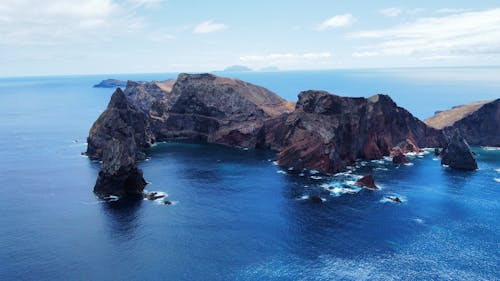 Beautiful Rocky Coast Under the Sky