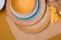 White and Green Ceramic Plate