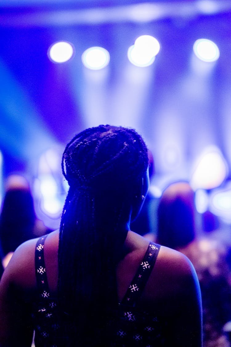 Woman On Musical Concert