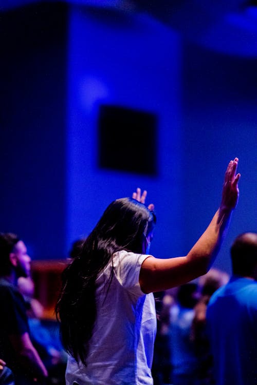 People Enjoying Themselves at a Concert