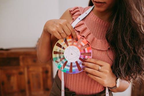 Woman with Color Wheel