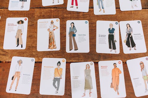 Cards with Fashion Illustrations 