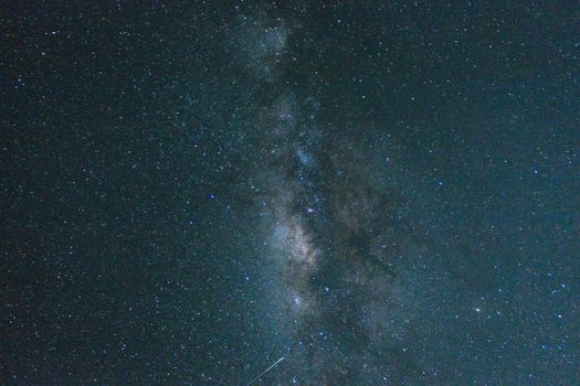 Captivating view of the Milky Way galaxy with countless stars visible in the night sky from Brasil.