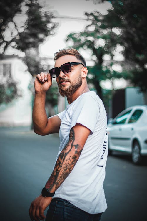 Foto profissional grátis de barba cheia, cara, de boa aparência