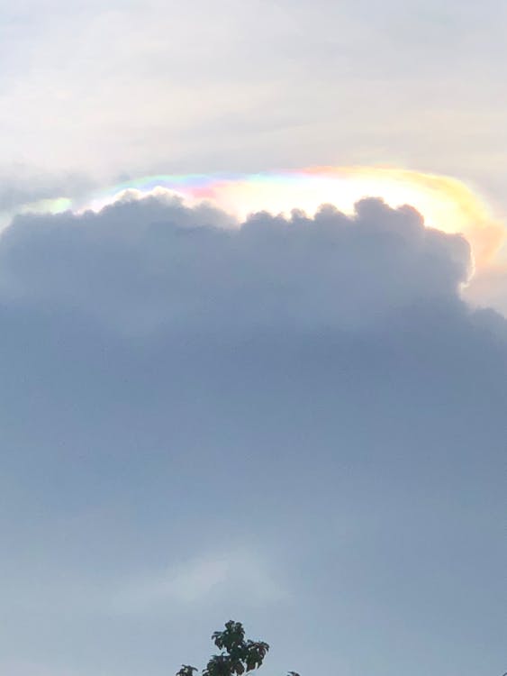 Free stock photo of above clouds, blue sky, cloud iridescence