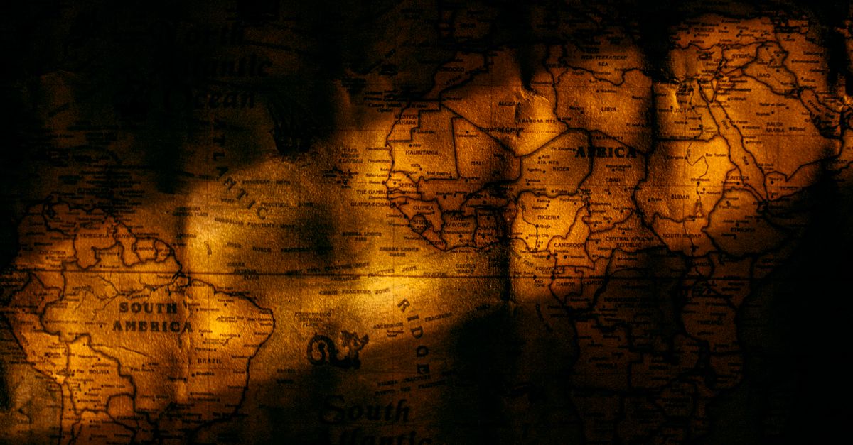 A Ray of Light on Map · Free Stock Photo