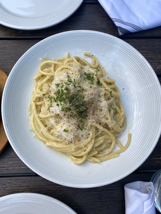 A Pasta Dish on a Plate