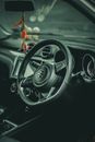 Black Mercedes Benz Steering Wheel