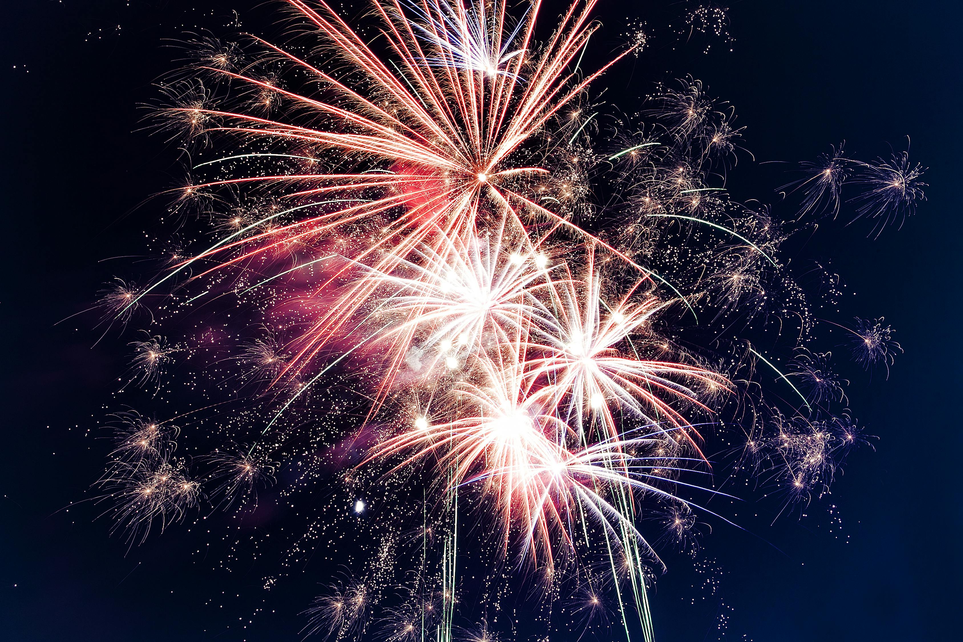 Low-angle Photo of Fireworks