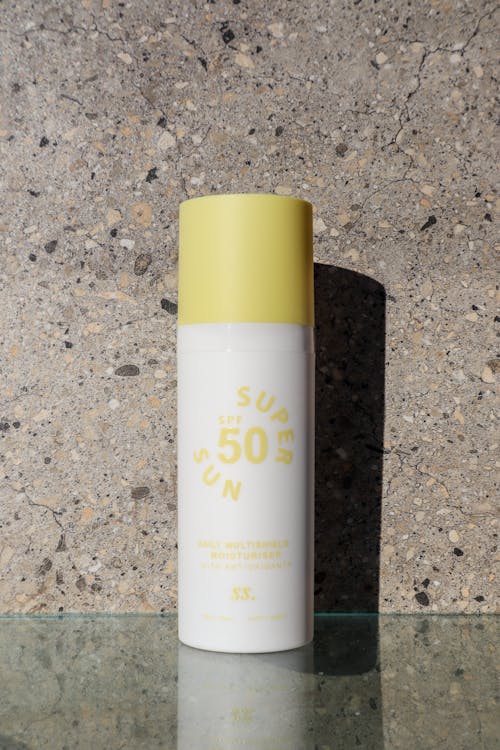 Sunscreen Product in Plastic Bottle