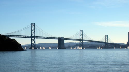 Ingyenes stockfotó Bay bridge, építészet, felhők témában