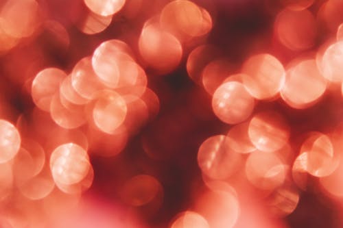Free White and Red Bokeh Light Effects Stock Photo