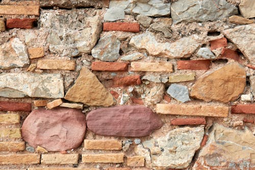 Free Rough Stone Wall Stock Photo