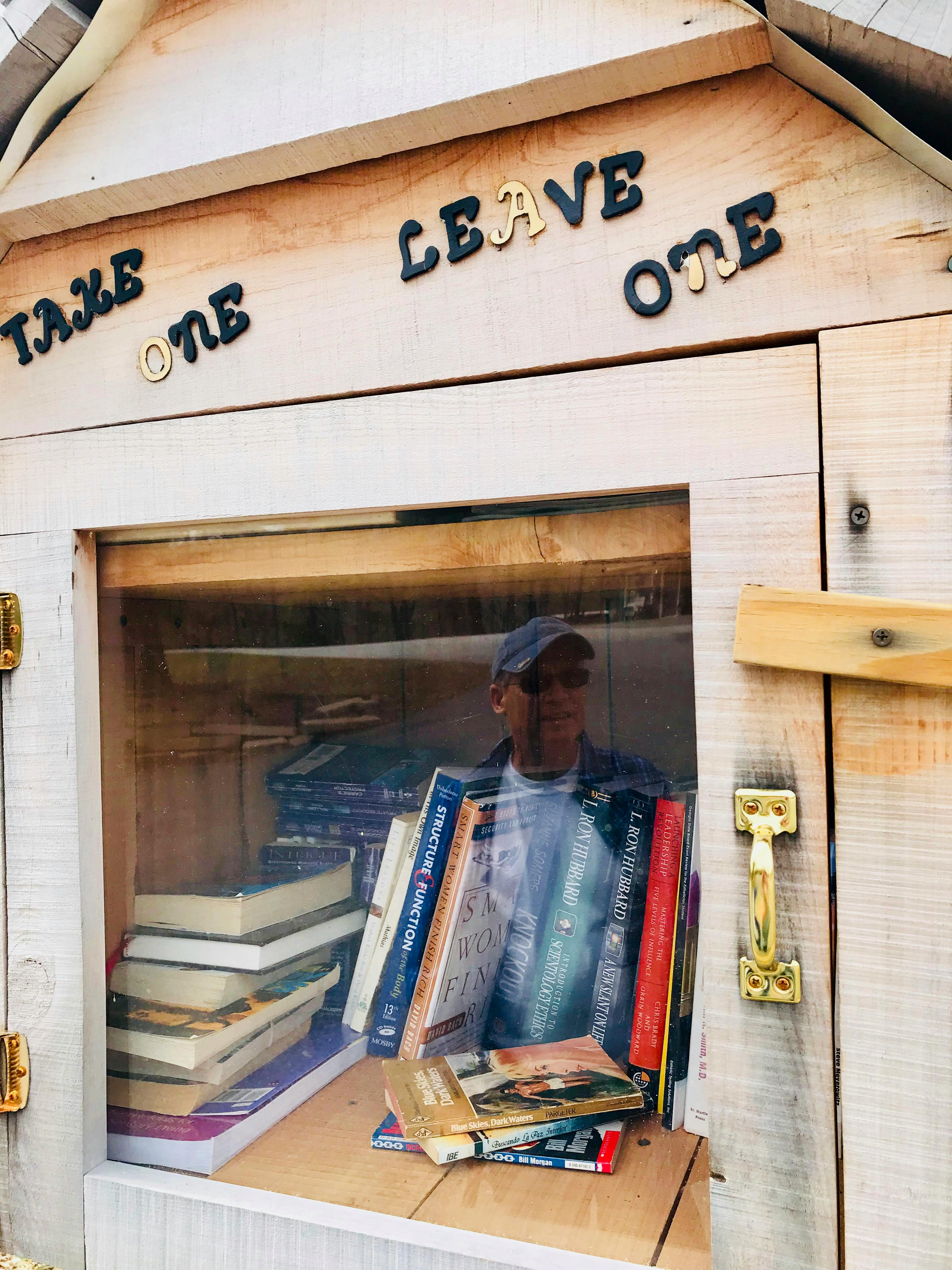 Free stock photo of book box, books, lending library