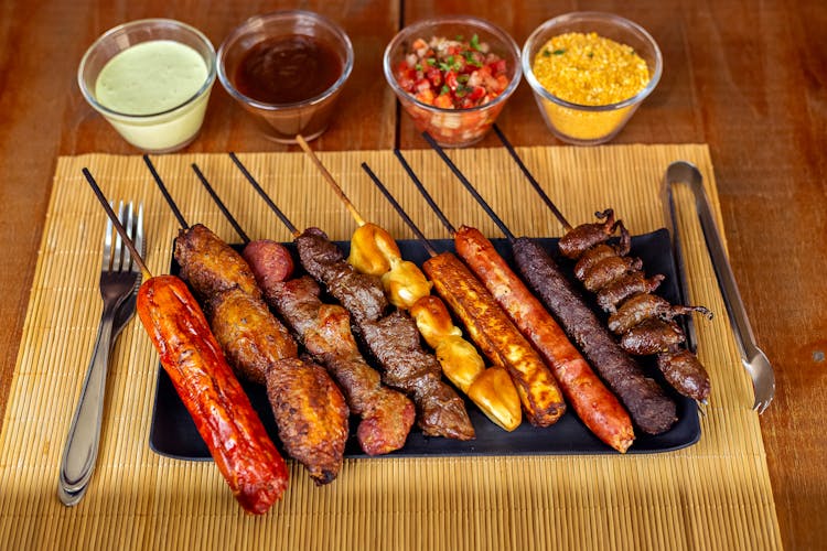 Variety Of Grilled Meat 