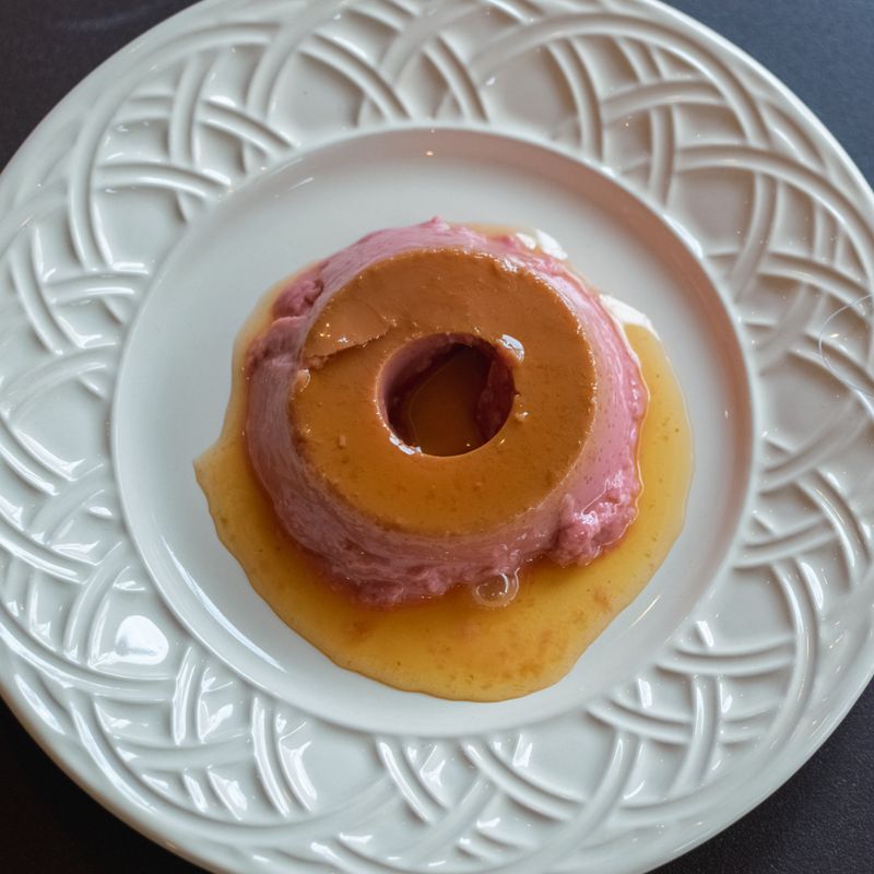 Rum-Soaked Date and Pistachio Flan