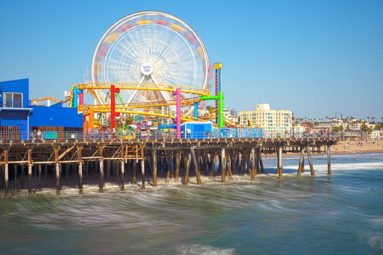 Amusement Park On Santa Monica Pier