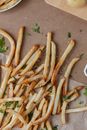 French Fries Seasoned With Salt