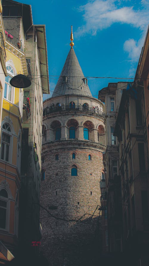 Low Angle Shot of the Galata Tower
