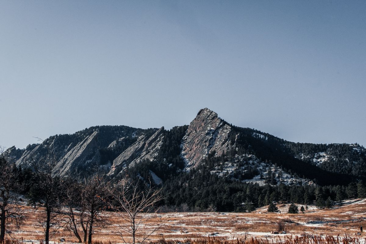 The Flatirons in Boulder