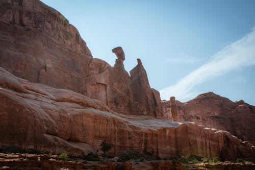 Free Queen Nefertiti Rock on Arches National Park Stock Photo