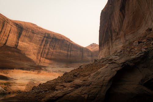 Amazing Brown Rock Formations Under the Sky