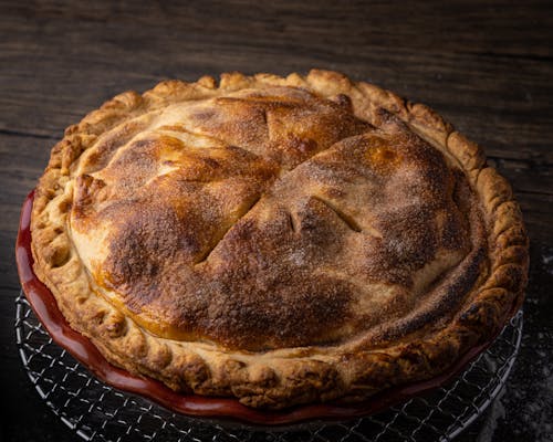 Free Baked Pie on a Cooling Rack Stock Photo