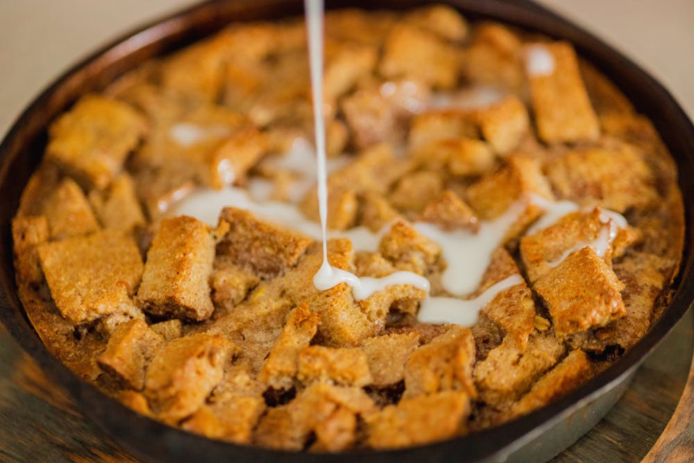 Sweet Cinnamon Egg Bread Pudding