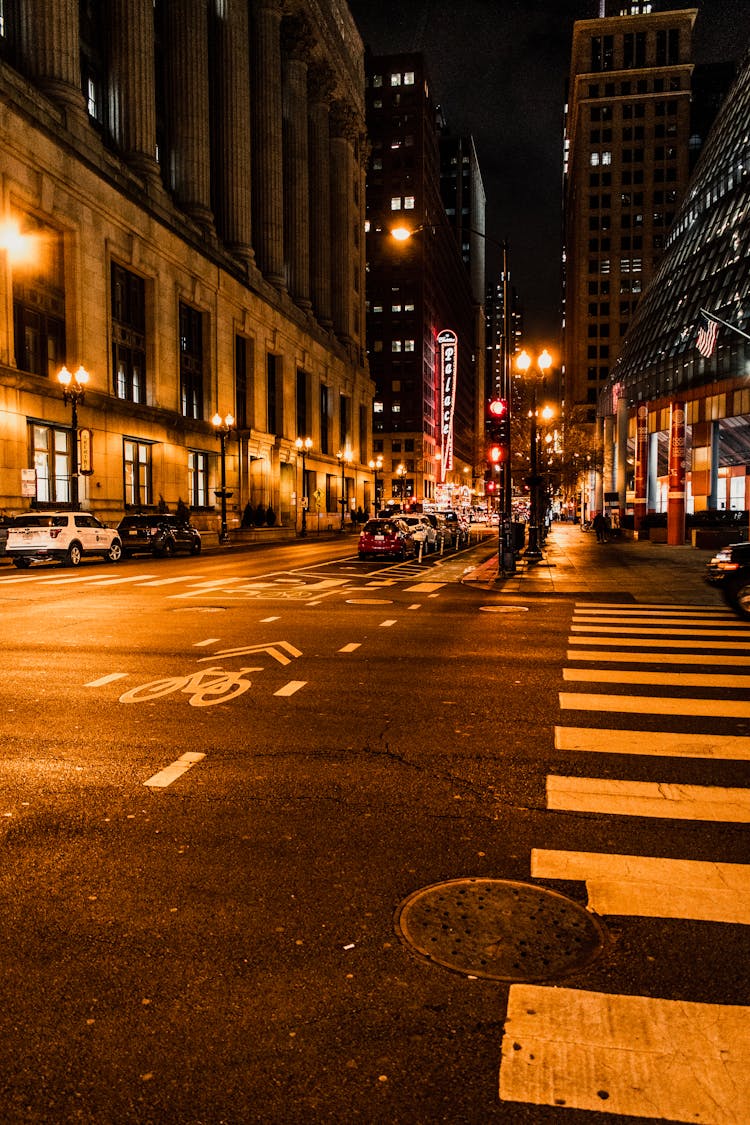 Street In City At Night