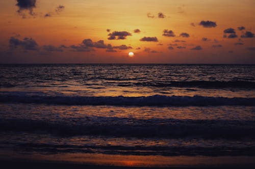 A View of the Golden Hour at the Beach