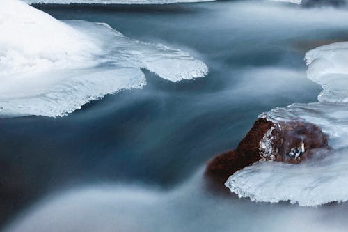 Photos gratuites de couvert de neige, fleuve, froid