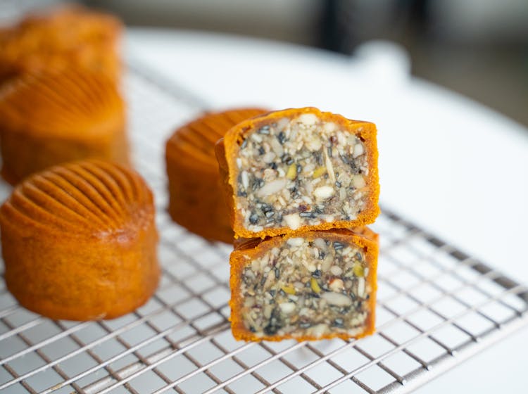 Close-up Of Mooncakes 