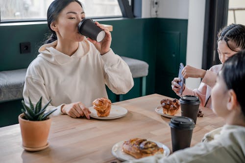 Family Eating Breakfast