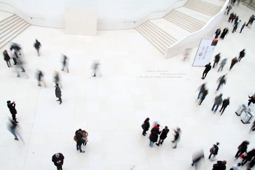 Fotografia Ad Alto Angolo Di Persone A Terra