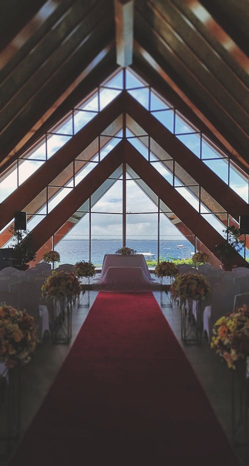 Free stock photo of aisle, ceremony, chairs