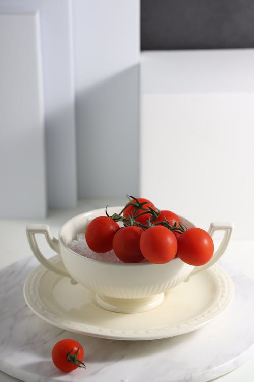 Close-Up Photo of Red Cherry Tomatoes