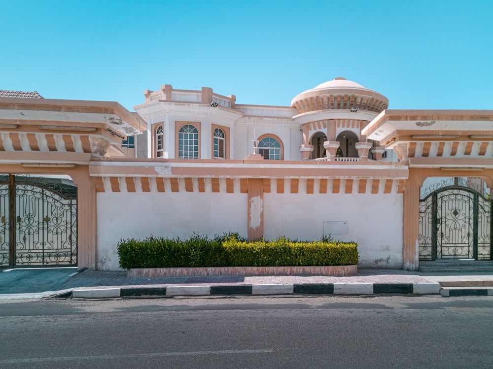 Villa fence and gate