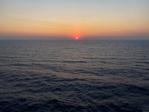 Darmowe zdjęcie z galerii z horyzont, lotniczy, morze