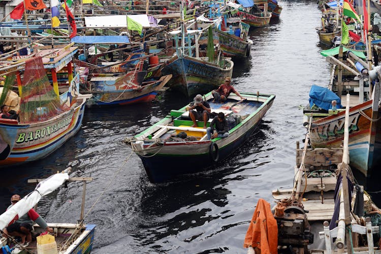 Boats On A River