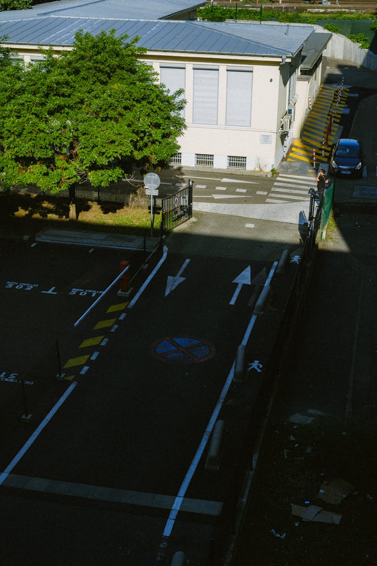 Empty Street In Town