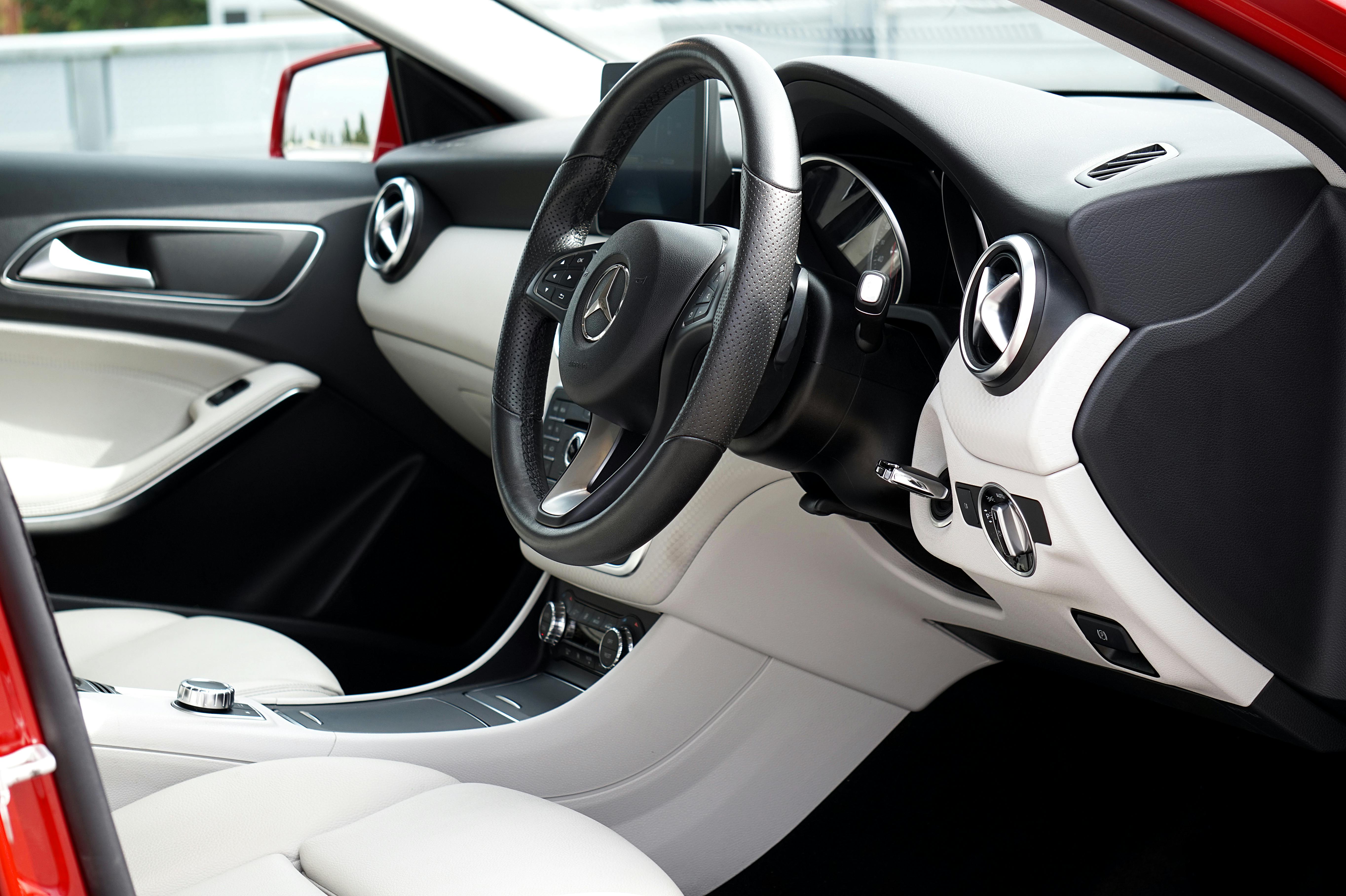 Mercedes Benz s63 with White Leather Interior · Free Stock Photo