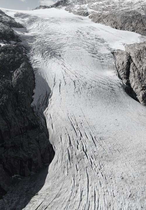 Glarier Sliding Down the Mountain