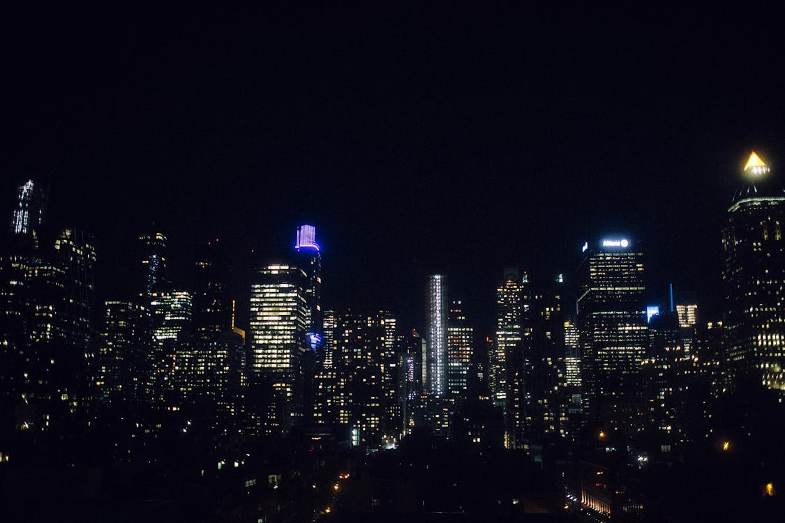 New York City Skyline during Night Time