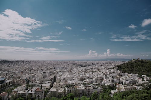 白天城市鳥瞰圖