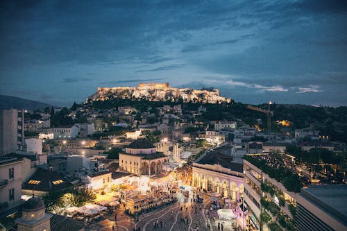 ฟรี คลังภาพถ่ายฟรี ของ กรีซ, ตอนเย็น, ทิวทัศน์เมือง คลังภาพถ่าย