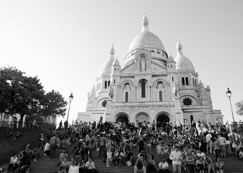 bazilika, Paris, turizm içeren Ücretsiz stok fotoğraf